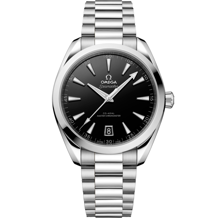 Men's Stainless Steel Black Dial Automatic Watch with Date - Premium Dress Watch