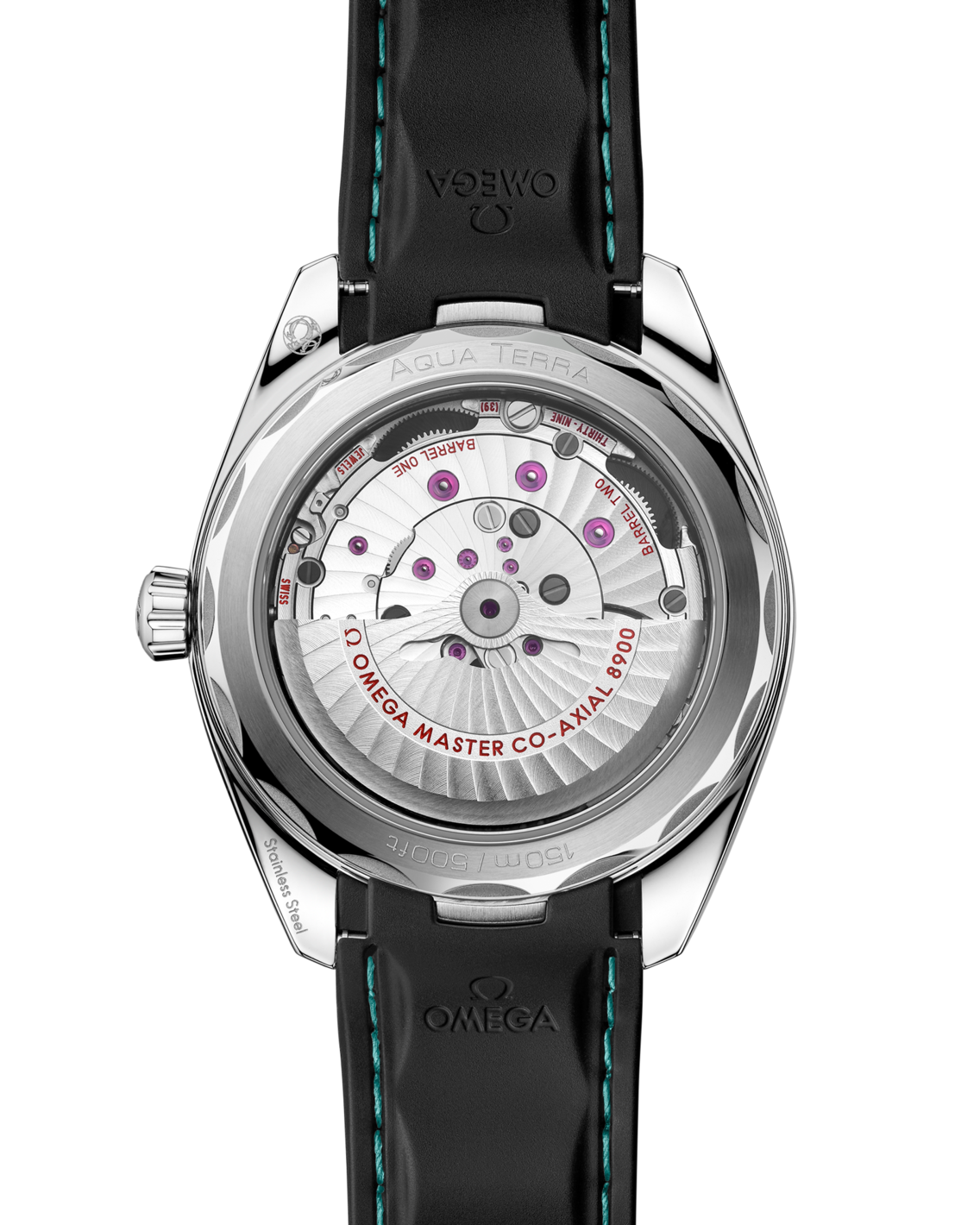 Men's Turquoise Teal Dial Automatic Watch with Date - Premium Leather Strap Dress Watch