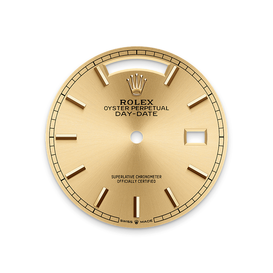 Men's Luxury Gold Quartz Watch with Champagne Dial - Day & Date Display and President Bracelet