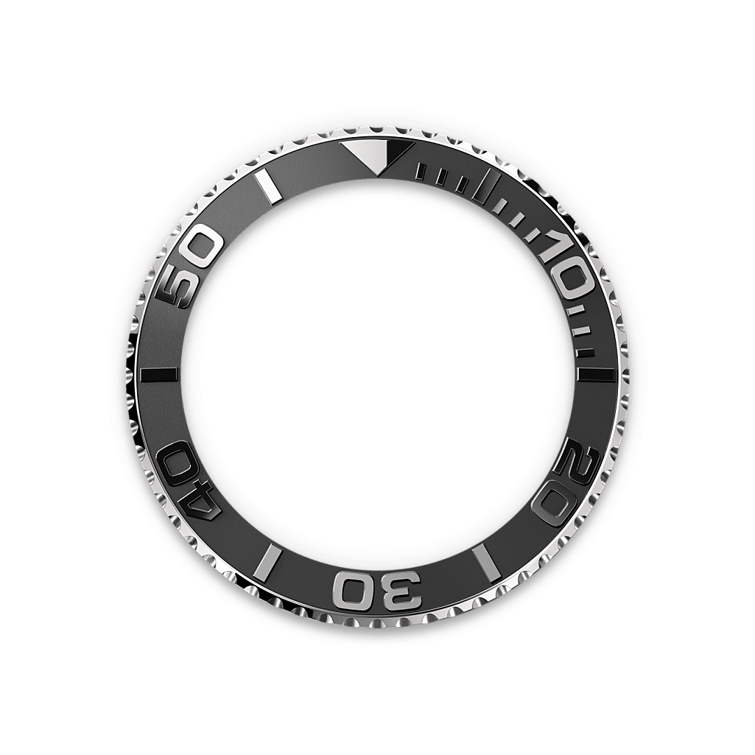 Men's Silver Quartz Watch with Black Dial and Black Rubber Strap - Date Display and Rotating Bezel - Luxury Sports Edition