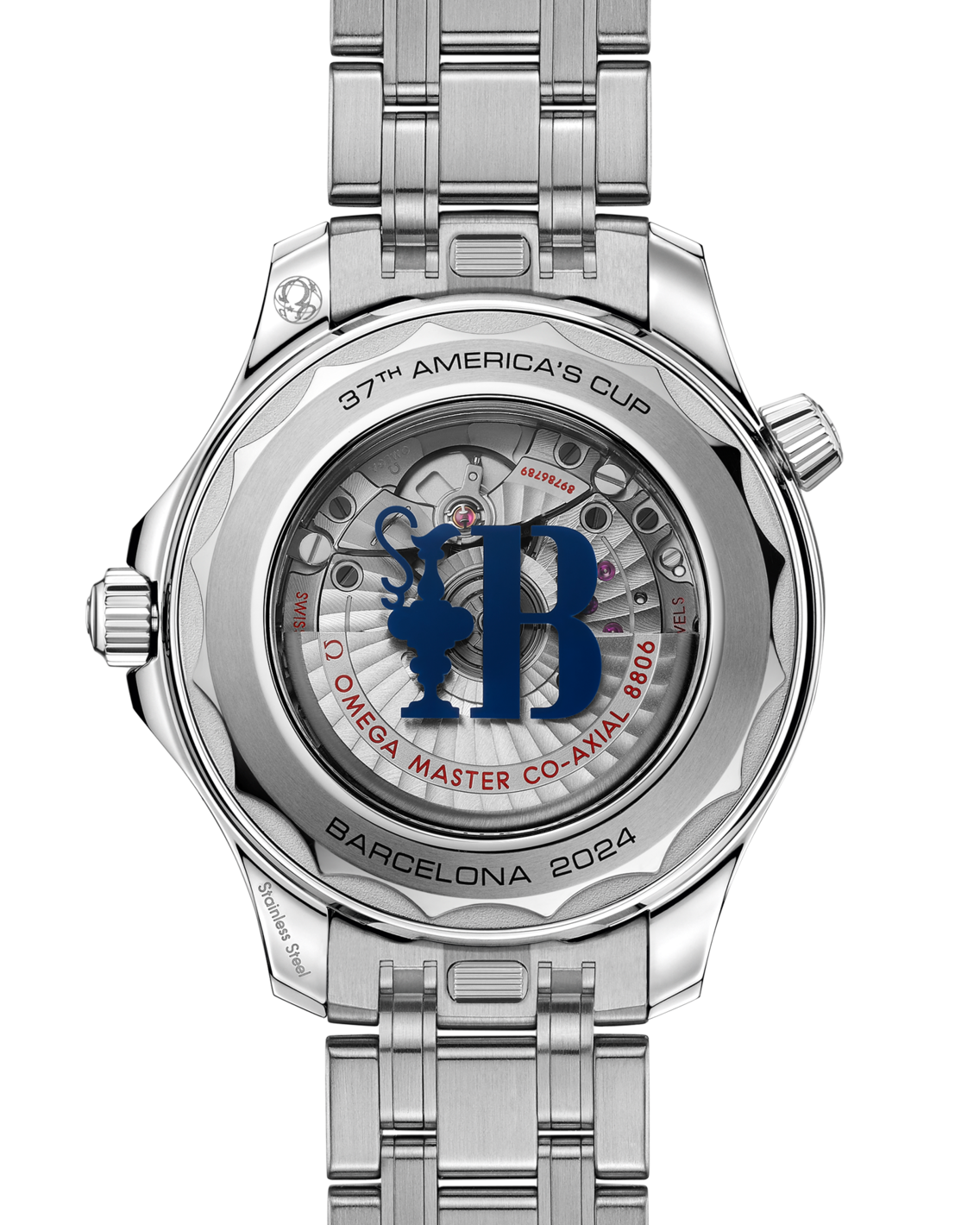 Men's White Dial Diver Automatic Watch with Date - Stainless Steel Bracelet - 300M