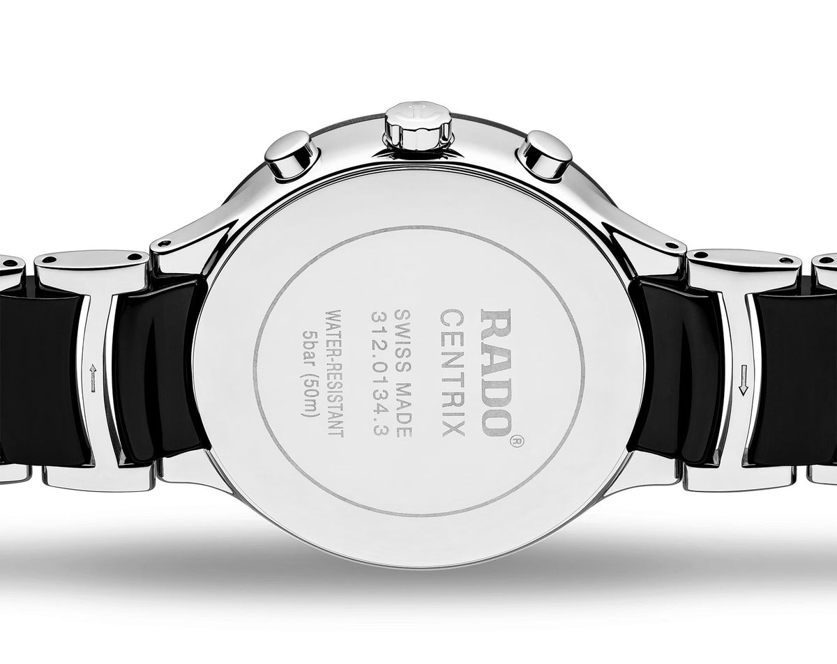 Premium Chronograph Watch - Black Ceramic & Steel - Swiss Made