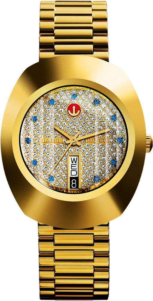 Men's Automatic Gold Diamond Dial Luxury Watch