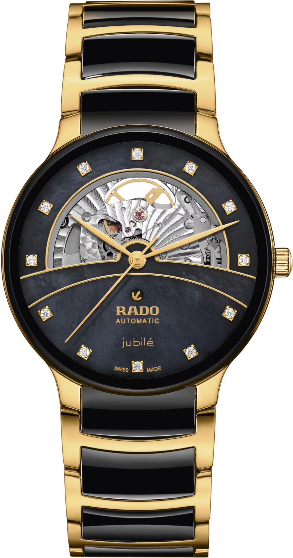 Men's Ceramic Jubilee Automatic Gold Watch