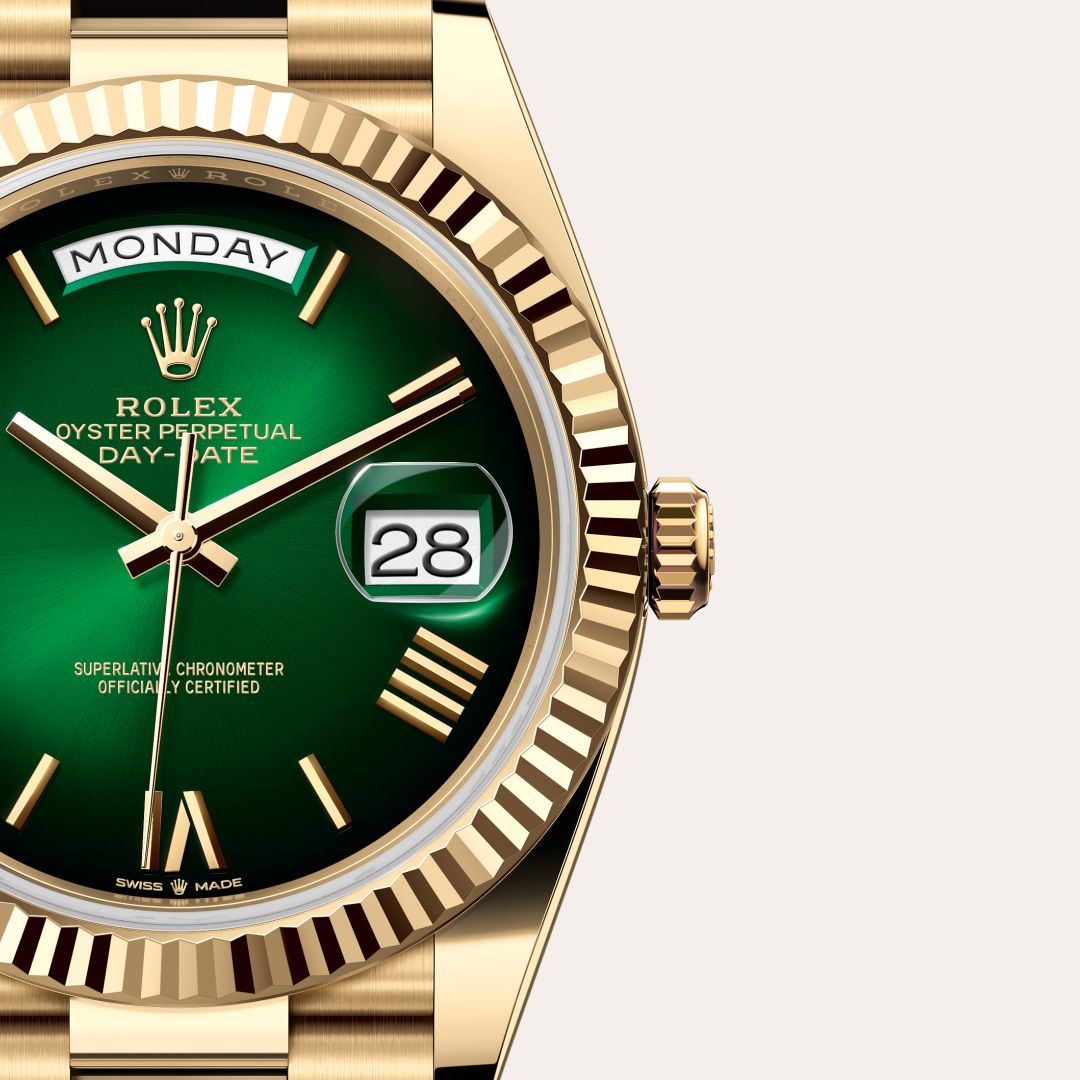 Premium Emerald Green Day-Date Luxury Watch for Men