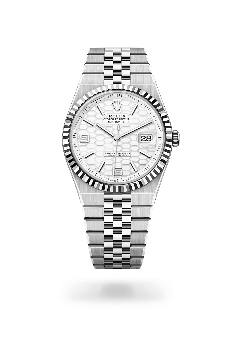Men's Luxury Inspired Quartz Watch with White Honeycomb Pattern Dial - Date Display